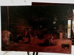 Cozinha Caipira - Pintura em tela